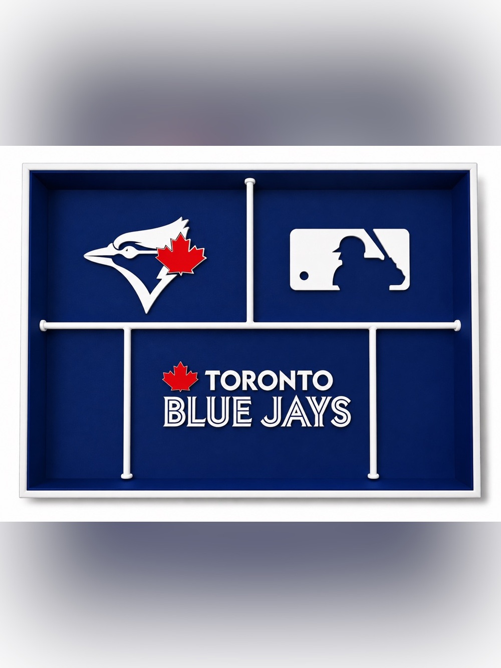 Toronto Blue Jays Dark Blue MLB Pocket Dump Tray - For Keys, Wallet, Money, Etc